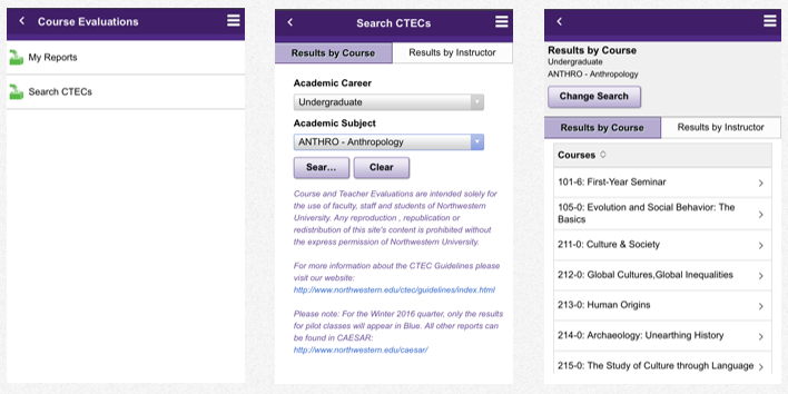 ctec mobile screenshots